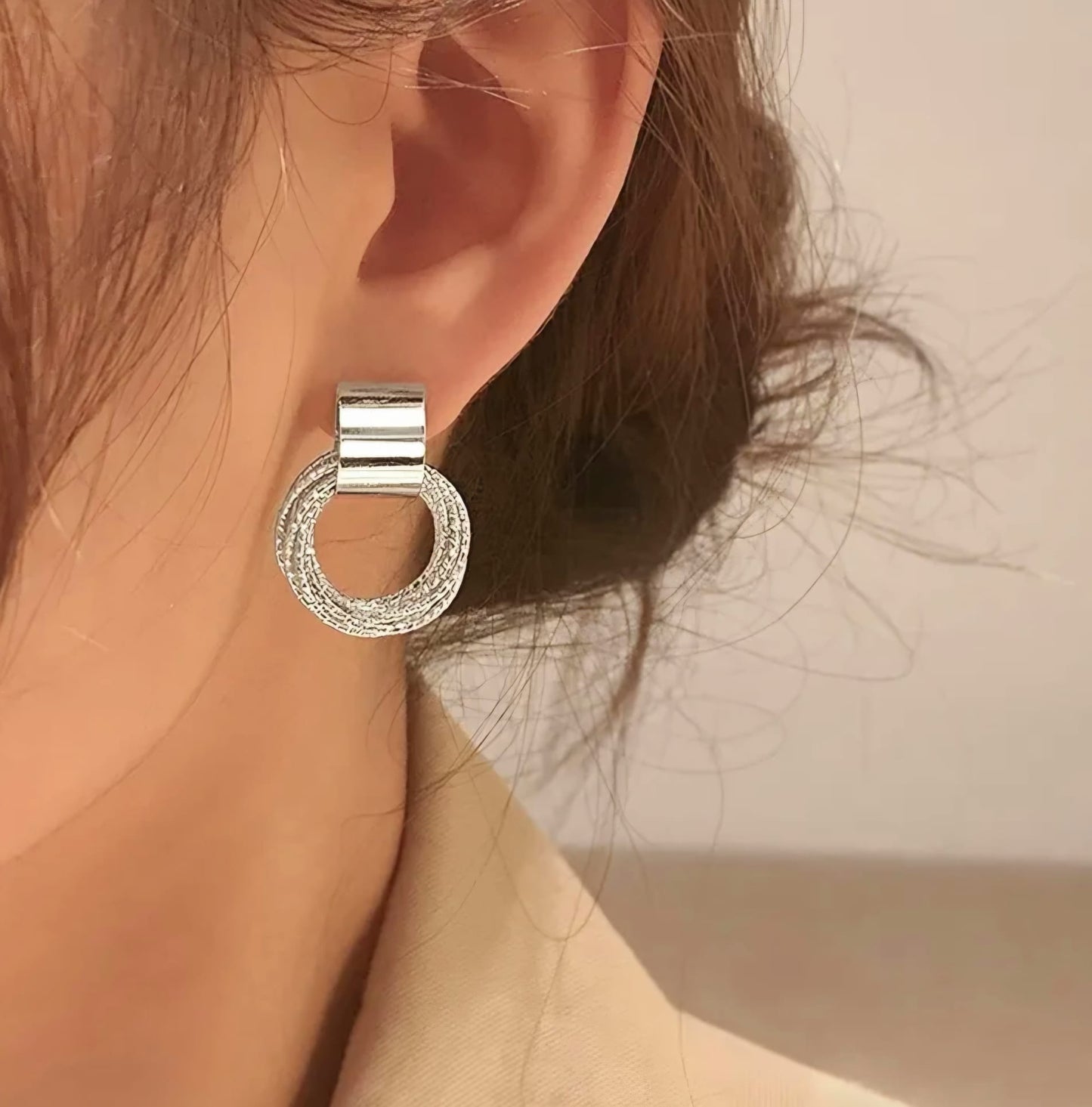 Oorbel met ringetjes - Leah