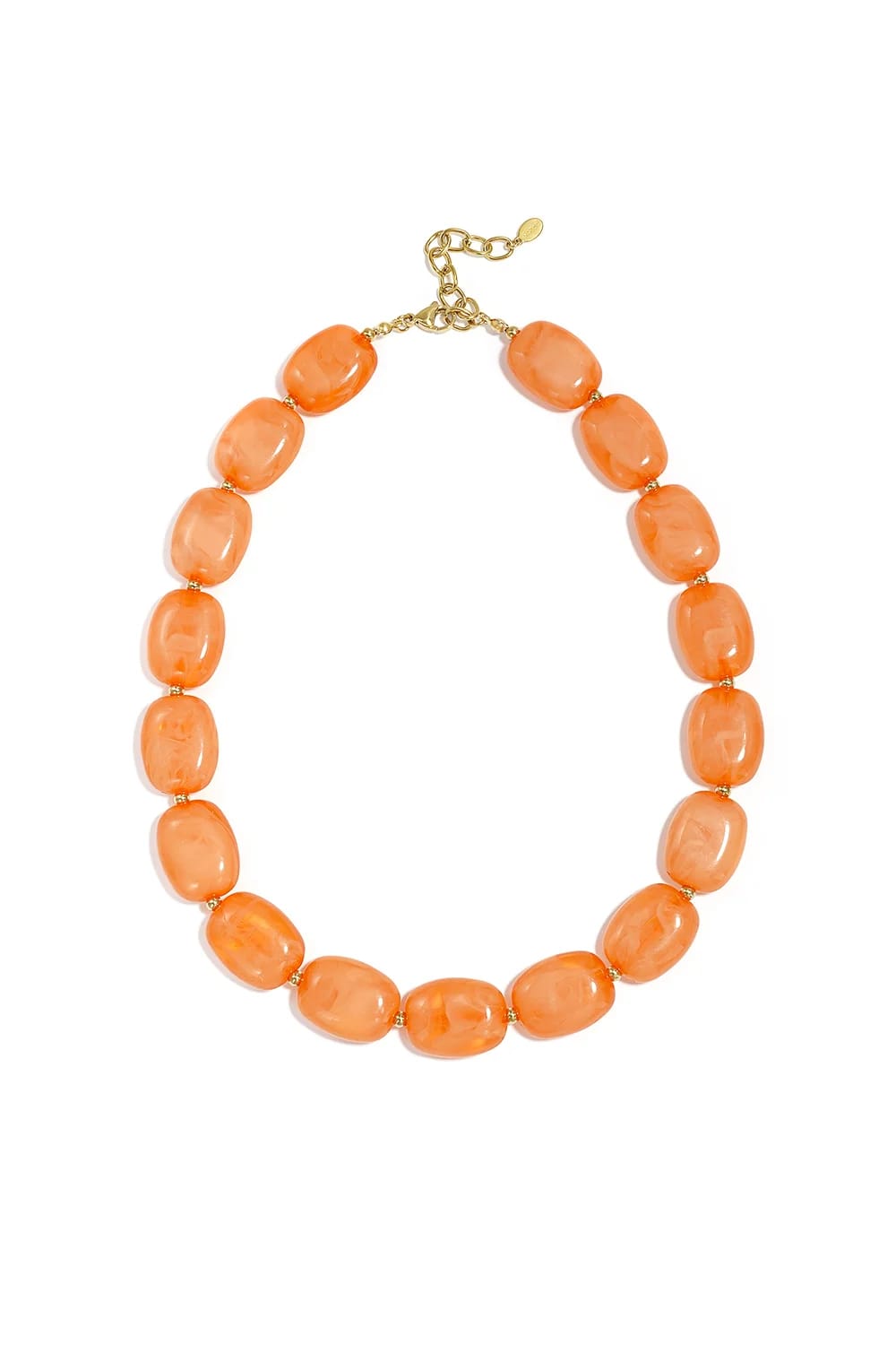 Ketting met organische kralen
