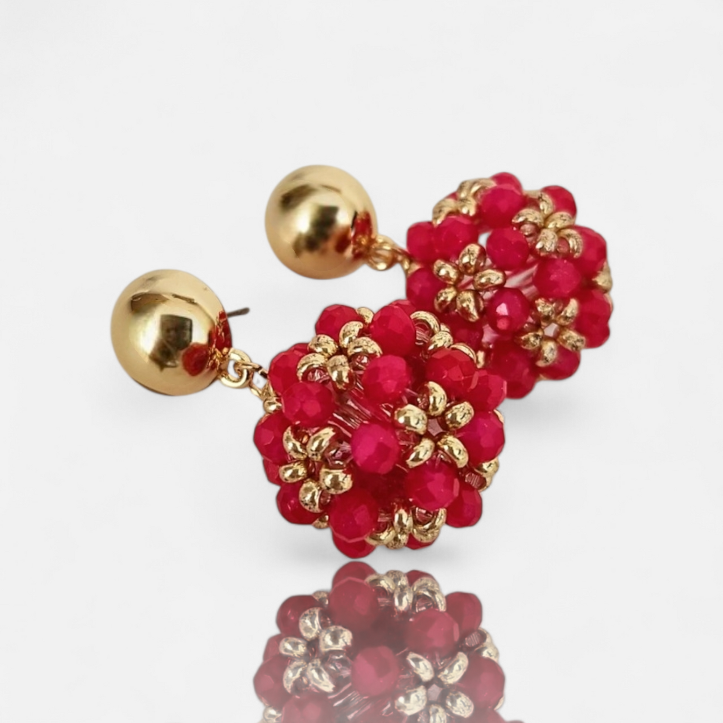 Oorbel Madelief - bolvormig