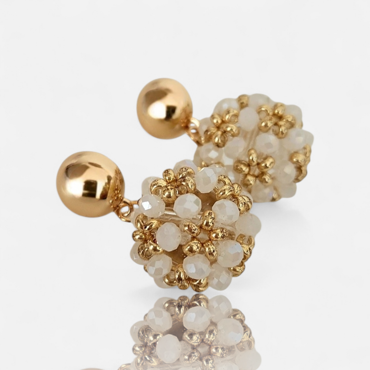 Oorbel Madelief - bolvormig