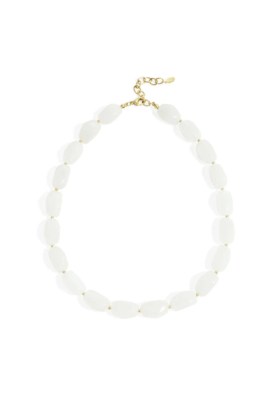 Ketting met organische kralen